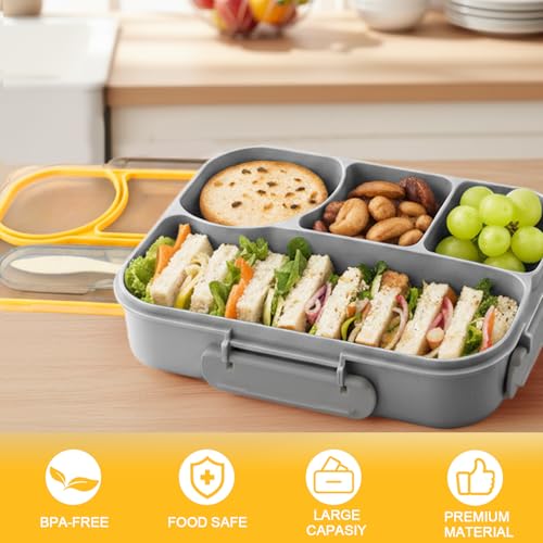 Bento Box for Adults (Gray)