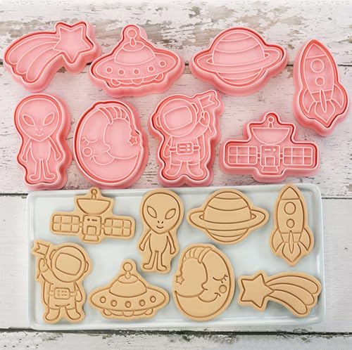 Outer Space Cookie Cutters Set (Outer-Space (8 Pcs))