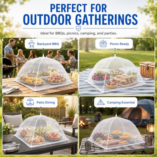 Mesh Food Covers (12 Large (17”x17”))