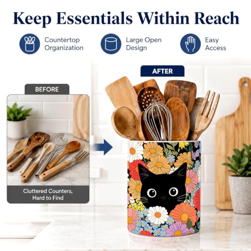 Cat Kitchen Utensil Holder