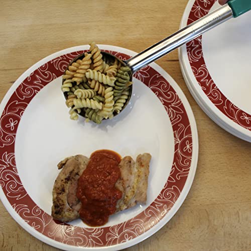 4 oz Solid Stainless Steel Portion Control Ladle Spoodle (4 Ounce Solid)