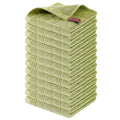 100% Cotton Terry Kitchen Dish Cloths (Sage Green / 12 X 12 - 12 Pack)