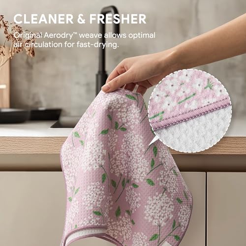 Waffle Kitchen Towel Set of 2 (Matisse Floral)