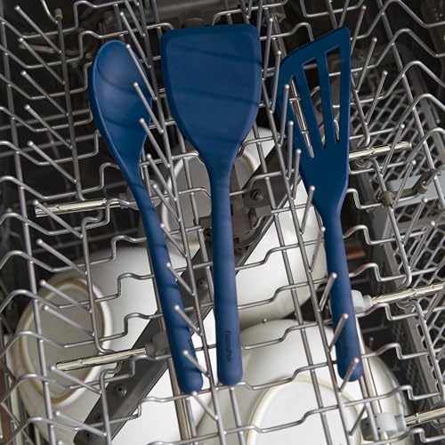 Silicone 3 Piece Cooking Utensil Set (3 Piece Utensil Set / Oxford Blue)