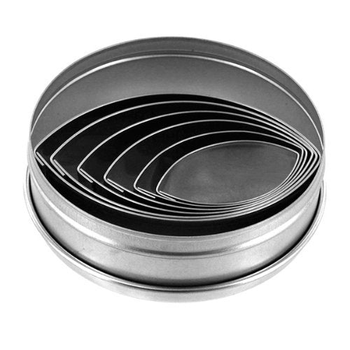 6 pc Plain Football Cutter Set (Plain Edge / Football (6 pcs))