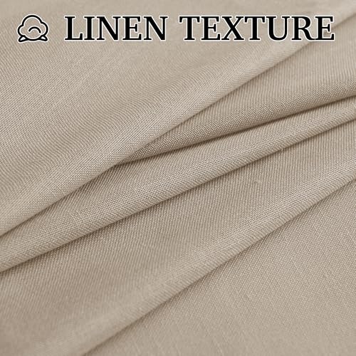 Sheer Curtains 108 inches (H - Taupe / 52"W x 108"L (Pack of 2))