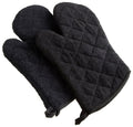 Basic Terry Collection 100% Cotton Quilted (Black / Oven Mitt)