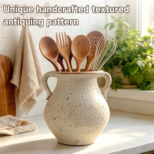 Rustic Kitchen Utensil Holder for Countertop