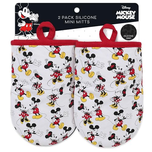 Disney Mickey & Minnie Mini Oven Mitts (Mickey & Minnie (Red))