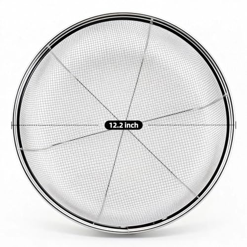 Fine Mesh Strainer for Kitchen (12.2 inch / Flat Shape)