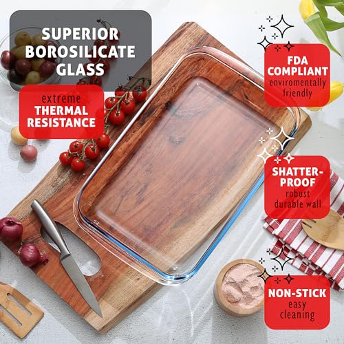 8pc Glass Baking Dishes for Oven (4 Pack)