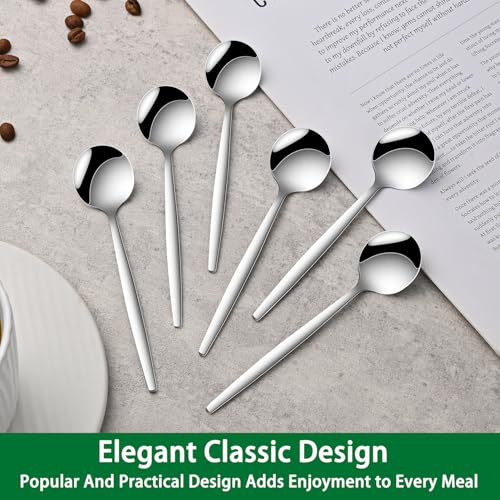 5.1 Inches Stainless Steel Coffee & Tea Spoon (Silver / 5.1 Inch)