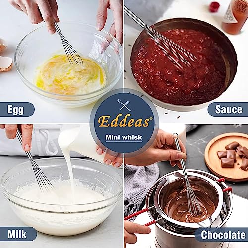 Small Whisk Stainless Steel (5+6+7 inch / Silver 3Pcs)