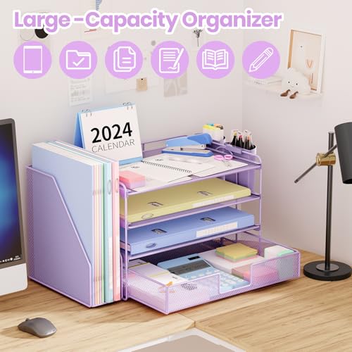 Desk Organizer (Purple / 4T)