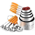 Measuring Cups Spoons Set (Orange)