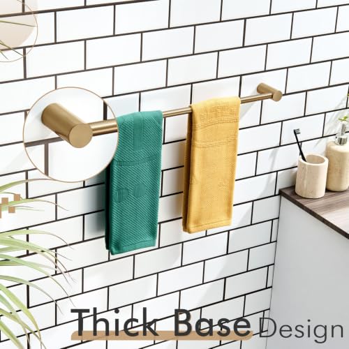 Bathroom Towel Rack Wall Mounted 24'' Bath Towel Bar Holder for Bathroom Hardware Accessories Champagne Bronze Stainless Steel (Champagne Bronze / 24-Inch)