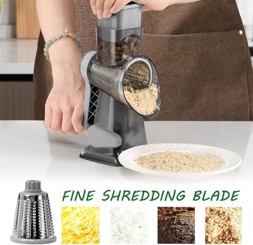 Cheese Grater Rotary Cheese Grater (Gray)