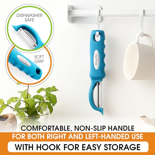 Swivel Vegetable Peeler for Kitchen w (Teal)