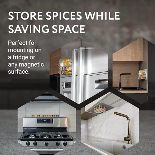 Hexagon Magnetic Spice Jars
