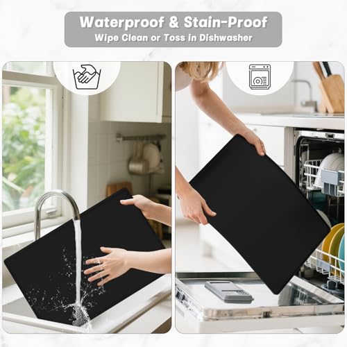 Silicone Coffee Mat (Black / 12" x 19")