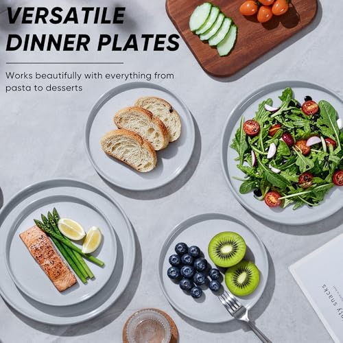 7.9 Inch Ceramic Dinner Plates (Haze Gray / 7.9'')