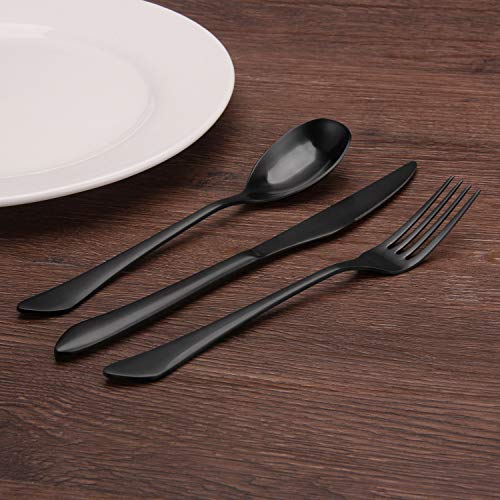 Matte Black Silverware Set (Matte Black / 20Pieces)