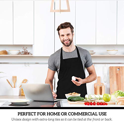 12 Pack Bib Apron (Black)