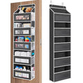 Over the Door Organizer for Bedroom (Black / 1 Pack (Standard))