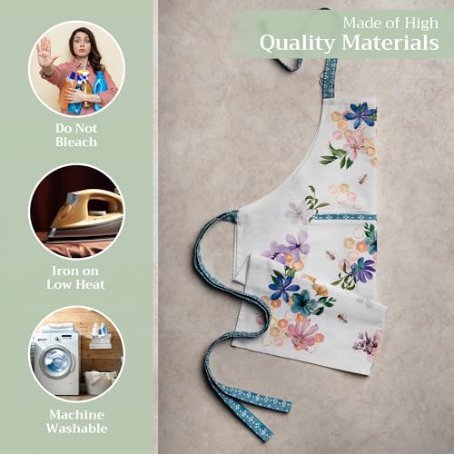 Aprons for women with Pocket 100% Cotton Pack of 1 (077 - Meil)