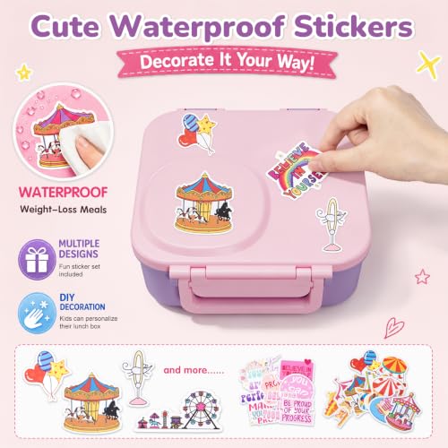Bento Box for Kids (Purple Pink)