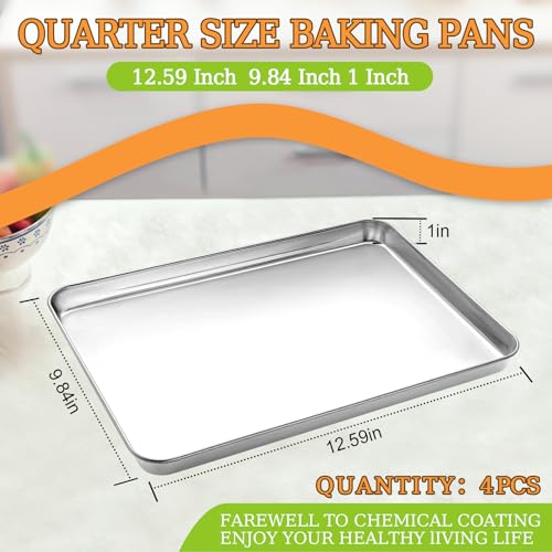 Quarter Sheet Pan Set of 4 (12 inch)