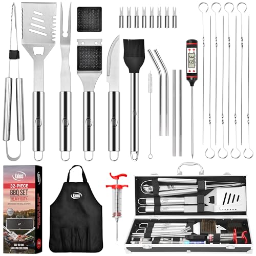 32 Psc Grilling Accessories (32 Pcs / Silver)