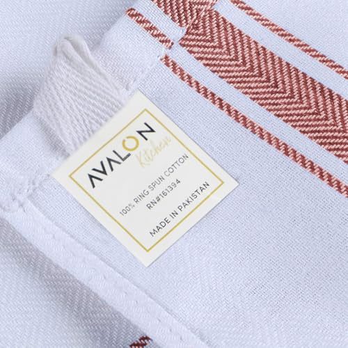 Dish Towels 30 Pack Multi Stripe 100% Cotton Kitchen Towel 15x25 Inch Tea Towels (Multi Color / Pack of 30)