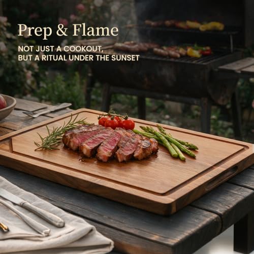 Acacia Wood Cutting Board Set of 3 (3-Piece Set)