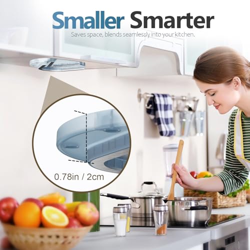 Mount on Cabinet Jar Opener for Weak Hands (Blue)