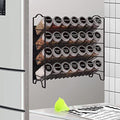 4 Tier Magnetic Spice Rack Organizer with 28 Spice Jars (4 Tier)