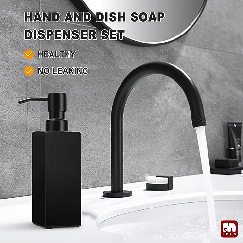 Black Soap Dispenser (Black Bottle + Black Pump / 2 Pack)