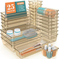 25 PCS Drawer Organizer Set (Champagne / 25 PCS)
