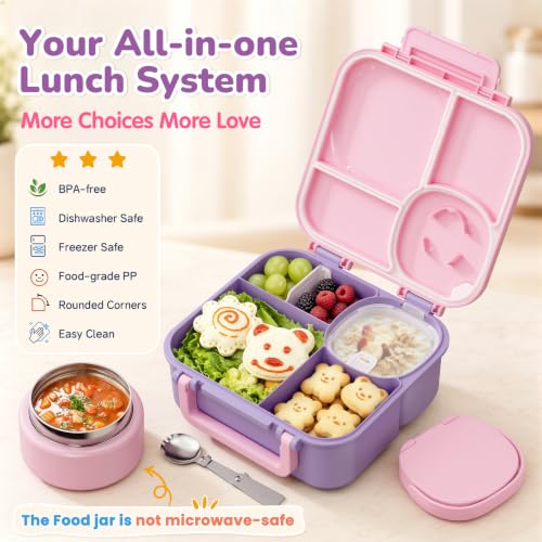 Bento Box for Kids (Purple Pink)