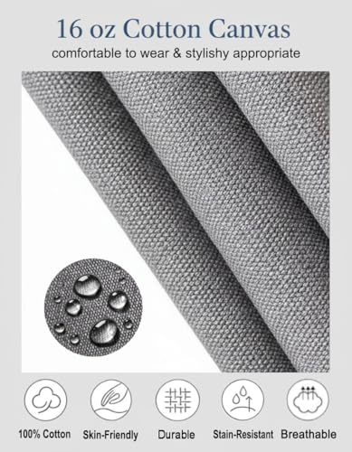 Aprons for Men Women with 3 Pockets (Charcoal Grey)