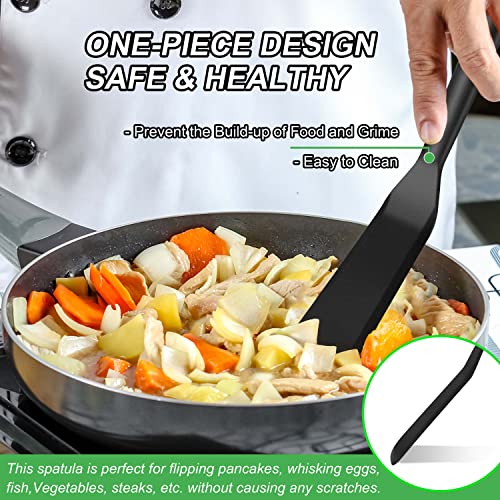 Silicone Thin Spatula Set of 2 (Thin Spatulas / 2 Pcs Thin Spatulas (Black))