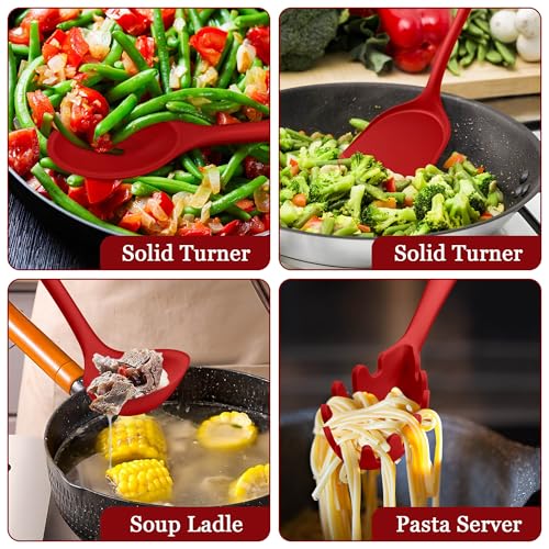 8Pcs Kitchen Cooking Utensils Set (Red)