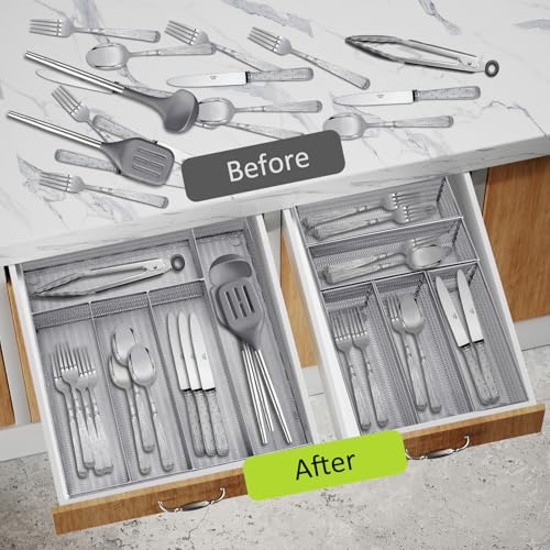 Drawer Organizer Set (Silver-6L pack)