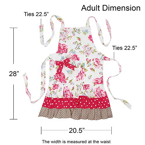 Mom & Me Lovely Matching Floral Apron (Lovely Floral / Mom & Me Set)