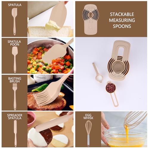 Mixing Bowls with Lids Set (Khaki)