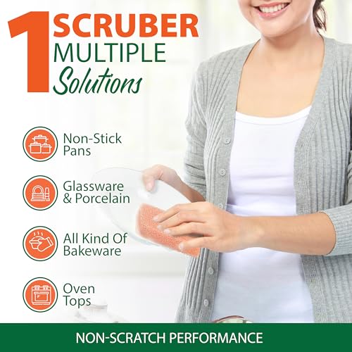 Silicone Dish Sponge Scrubbers (Pack of 3 / Unscented)