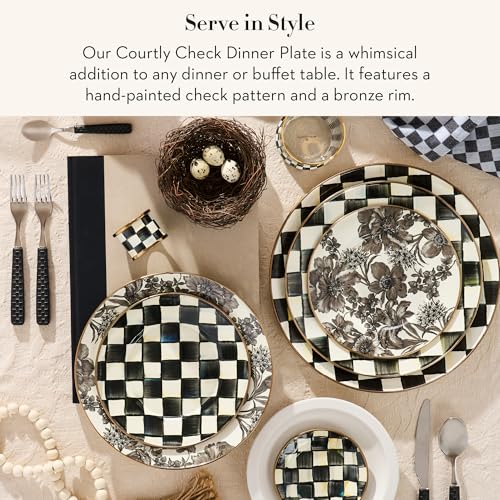 Enamel Dinner Plate (Courtly Check / 1 Plate)