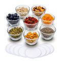Small Glass Bowls with Lids Set of 8 (Small/w Lids 8)