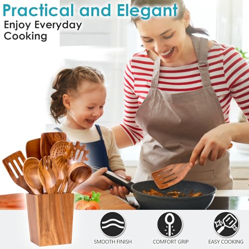 Acacia Wood Cooking Utensils Set (11 pcs set)