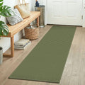 Woven 2x5 Entry Runner Rug (Olive Green/Earthy Green / 2' x 5' (Runner))